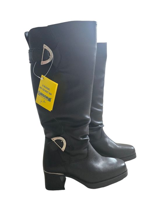 Klasyczne długie ocieplane kozaki damskie skóra 38 Gardenia