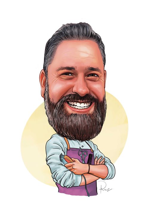 Desenho de Caricatura Cartoon a partir da sua foto