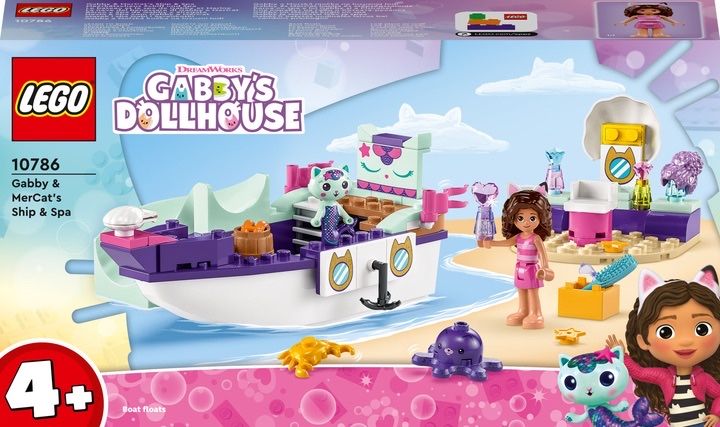 Конструктор LEGO Корабель і спа Ґаббі й Нявки 88 деталей Уцінено!