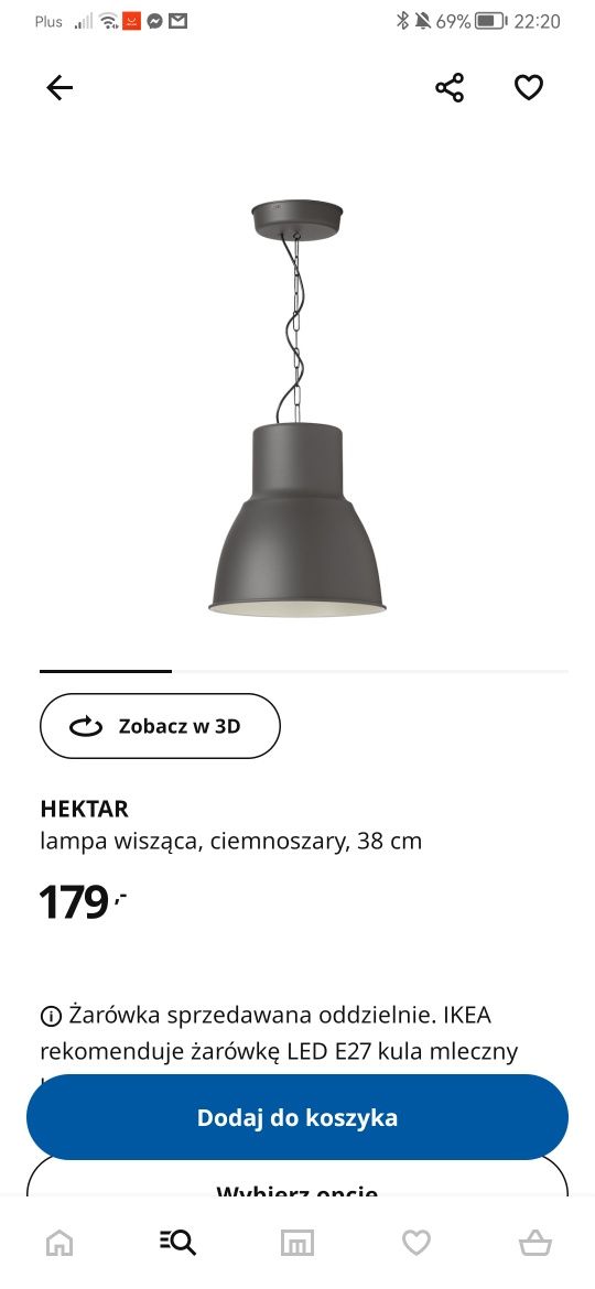 Sprzedam zestaw 3 lamp hektar