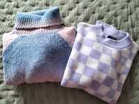 2 camisolas lã, Bershka e Kiabi, S