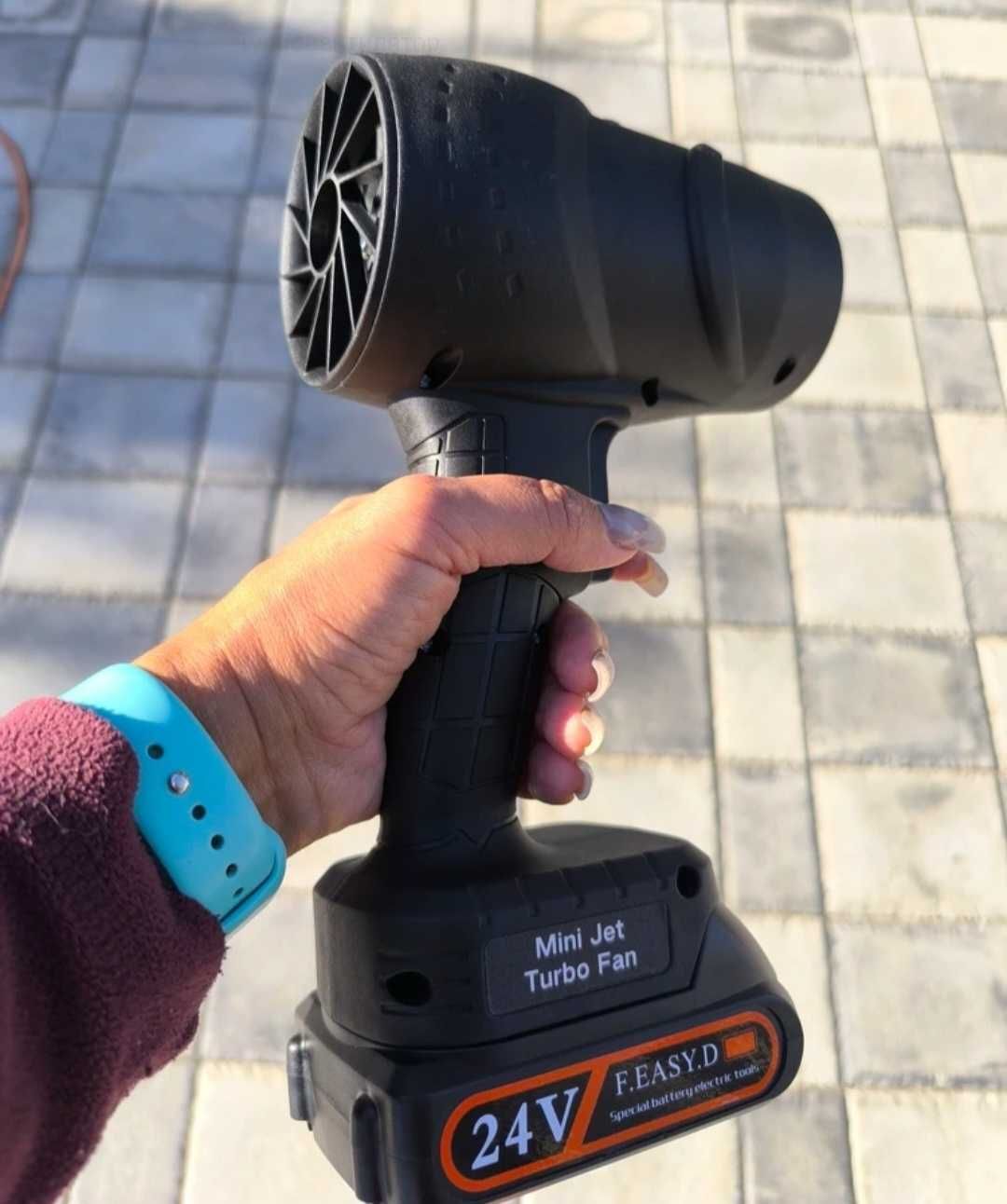 Портативный турбовентилятор jet turbo fan 1500mAh на акумуляторі