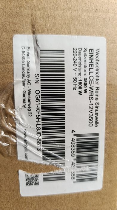 Преобразователь напряжения 3600 Вт, инвертор  3600 Вт, чистая синусоид