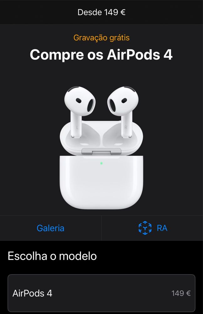 Airpods 4 apple originais novos