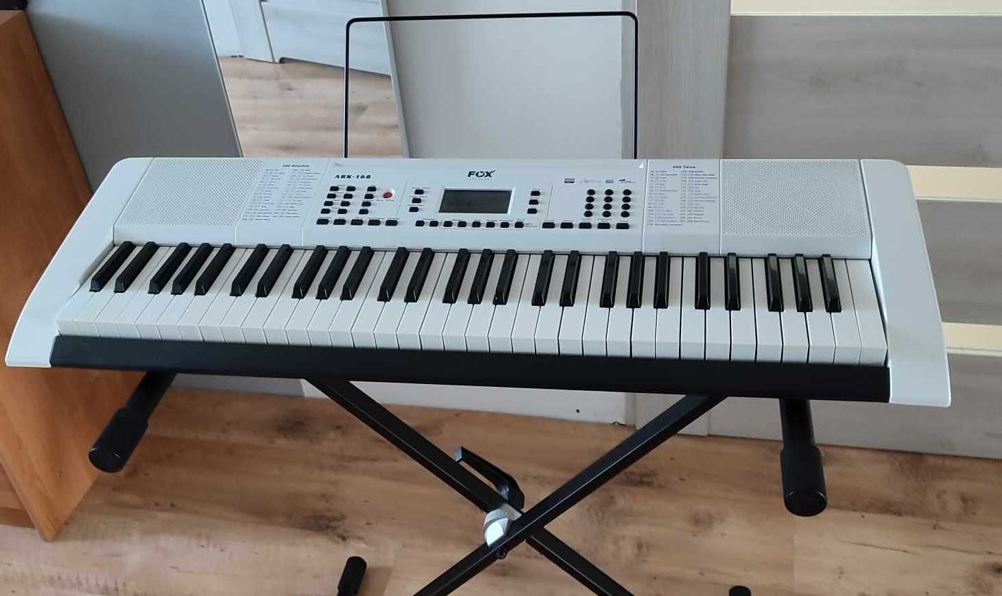 Keyboard FOX 168 + gratis stojak i słuchawki