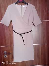 Beżowa sukienka Reserved, rozmiar 36