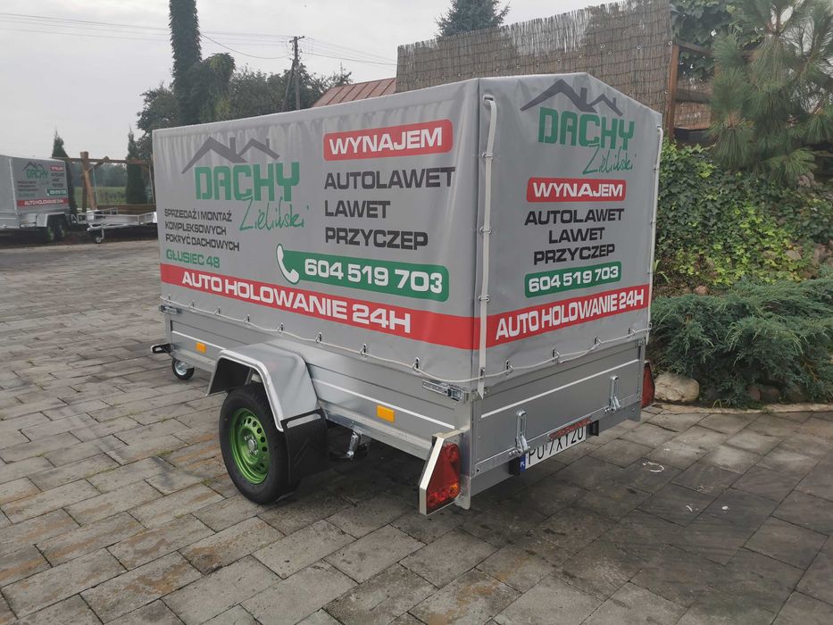 Wynajem wypozyczalnia Lawety przyczepi Przyczepka 2oś motocyklowa quad