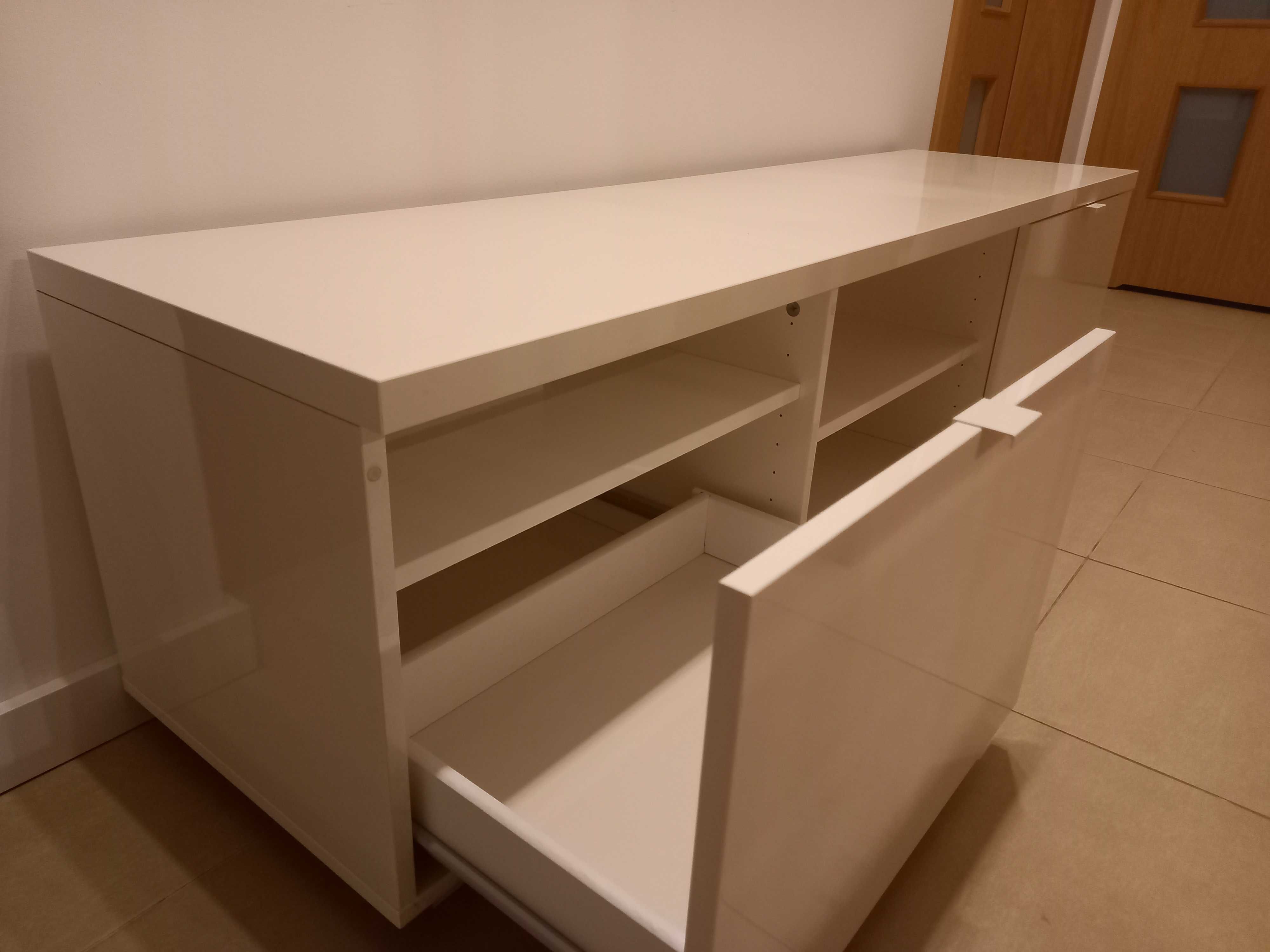 Szafka RTV Ikea bialy połysk