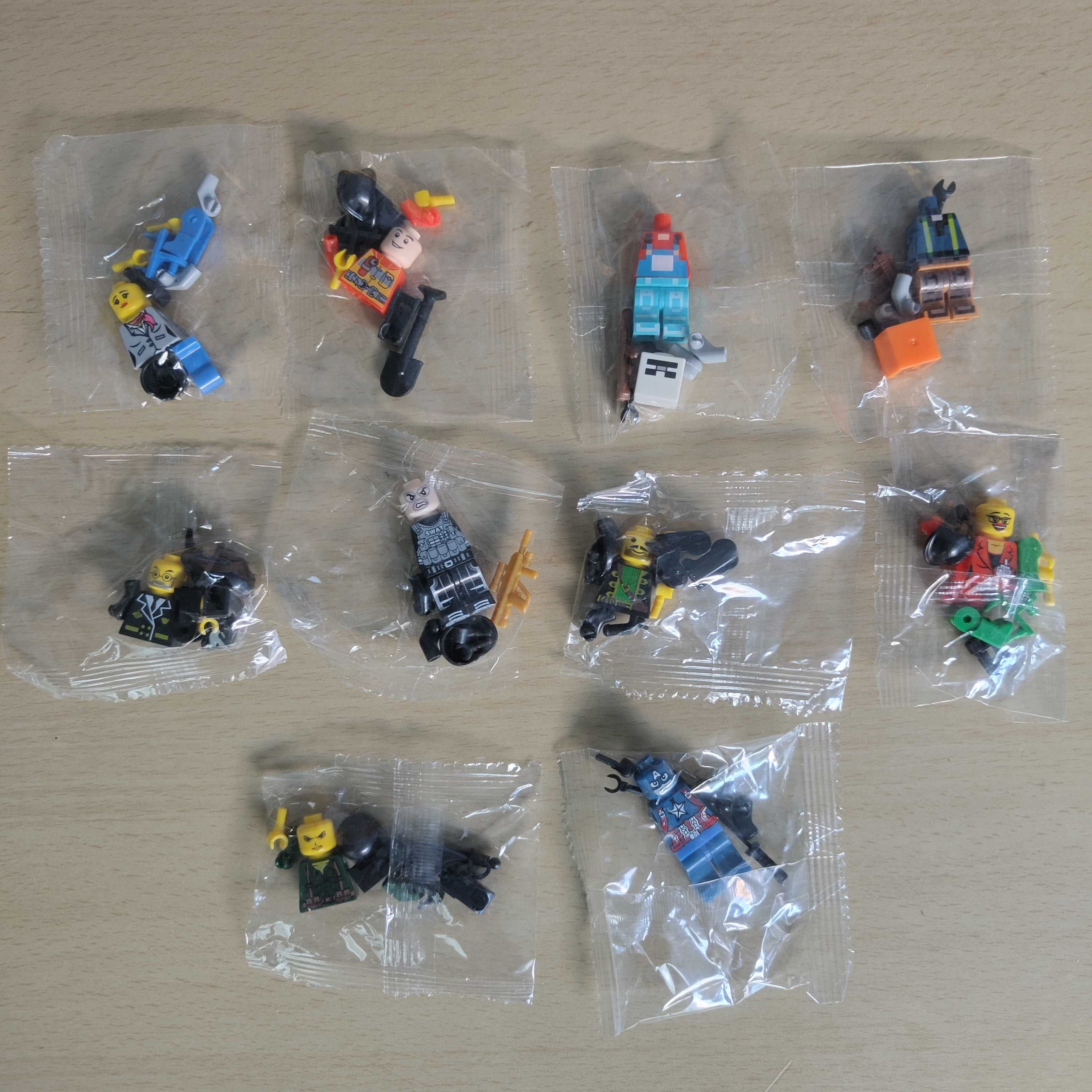 10 Bonecos Mini-figuras Lego Heróis Diversos