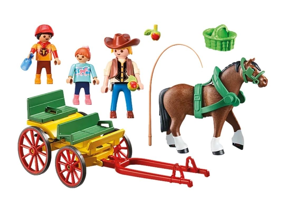 Zestaw playmobil z bryczką