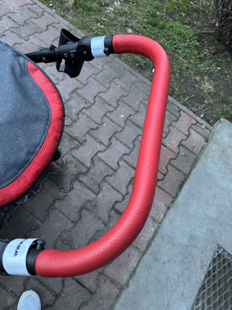 Wozek dzieciecy spacerowka gondola 2w1 camarelo baleo duze kola