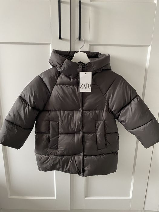 Nowa kurtka puchowa Zara 120 ocieplana zimowa pikowana czarna