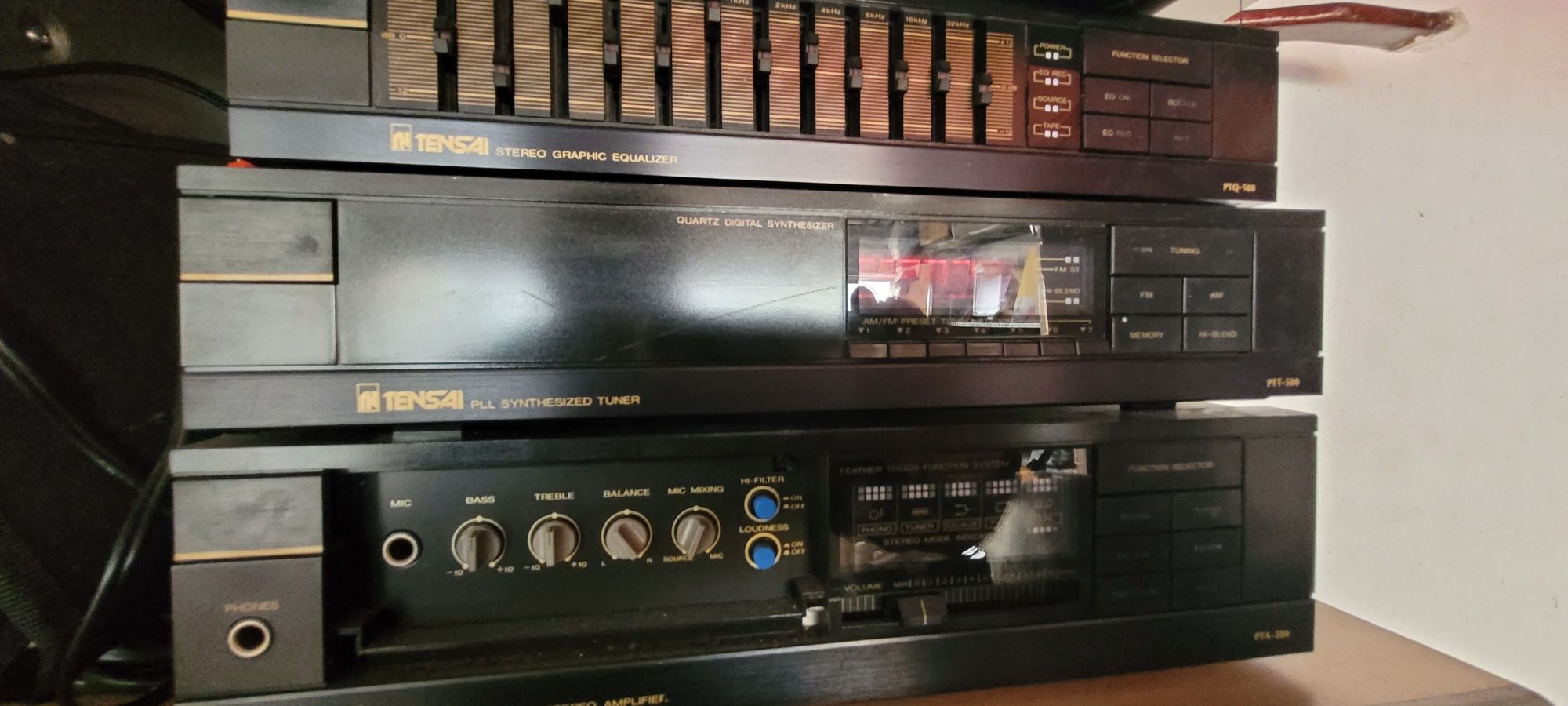 Sistema de som vintage Tensai 500