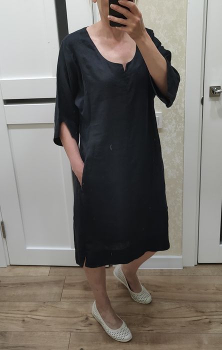 Blaumax лляна сукня плаття, 100% льон