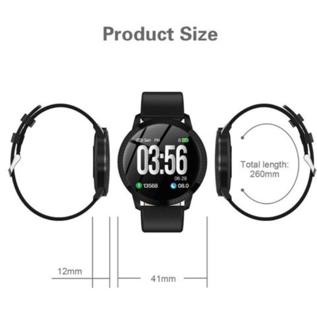 Smartwatch Cf18 ecrã Oled batimento cardíaco Notificação NOVO