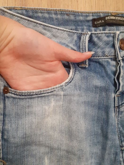 Calções azul claro da ZARA