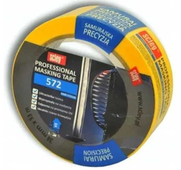 12x Taśma malarska samurajska precyzyjna! 38mmx33m! za połowę ceny!
