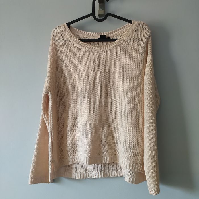 Łososiowy sweter H&M, rozm. S