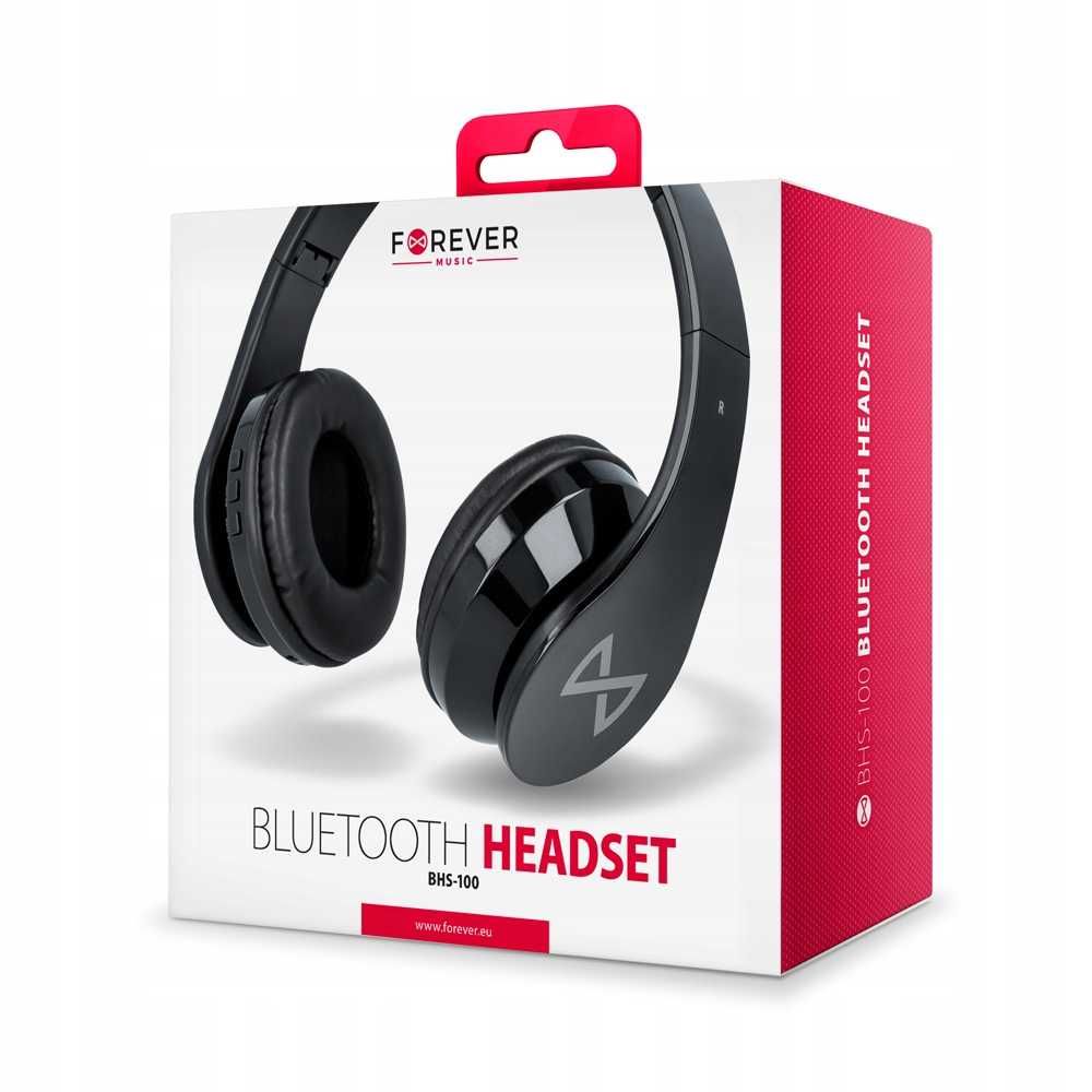 Bezprzewodowe słuchawki nauszne bluetooth Forever