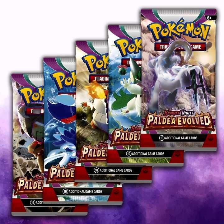 POKEMON karty MEGA box 360 kart kolekcjonerskich PALDEA EVOLVED