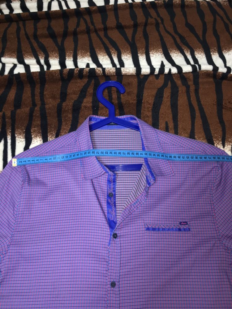 Рубашка с коротким рукавом Амато 48-50 размер сорочка