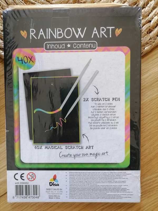 Magiczna zdrapka zdrapywanka rainbow 40 stron