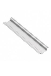 Profil aluminiowy LED wpuszczany, srebrny 2m + klosz mleczny