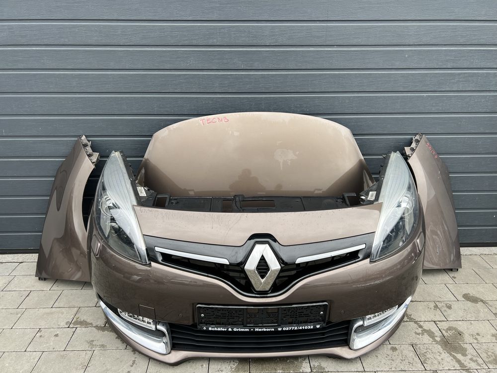 Бампер передний  капот Renault Scenic 3  2012- рейсталинг