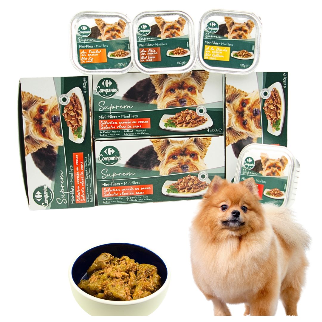 Karma Mokra Companino Mini Filety dla Psów 20x150g Mix Smaków