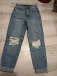 Calça de ganga rasgada. Tm 34