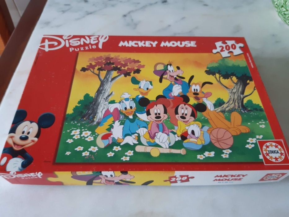 Puzzle 200 peças, Mickey Mouse/Disney, como novo