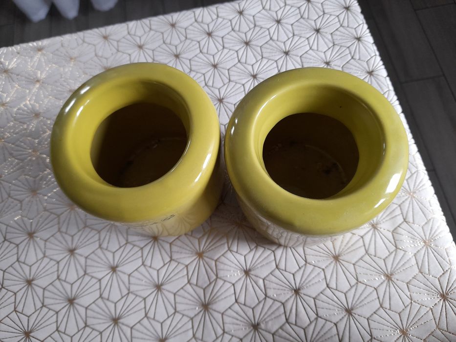 Doniczki ceramiczne 2 szt / Osłonki / Kubeczki / Flakonik