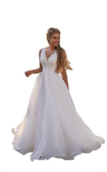 Suknia ślubna #1 ecru linia A koronka zdobienia cekinki rozmiar 38 M