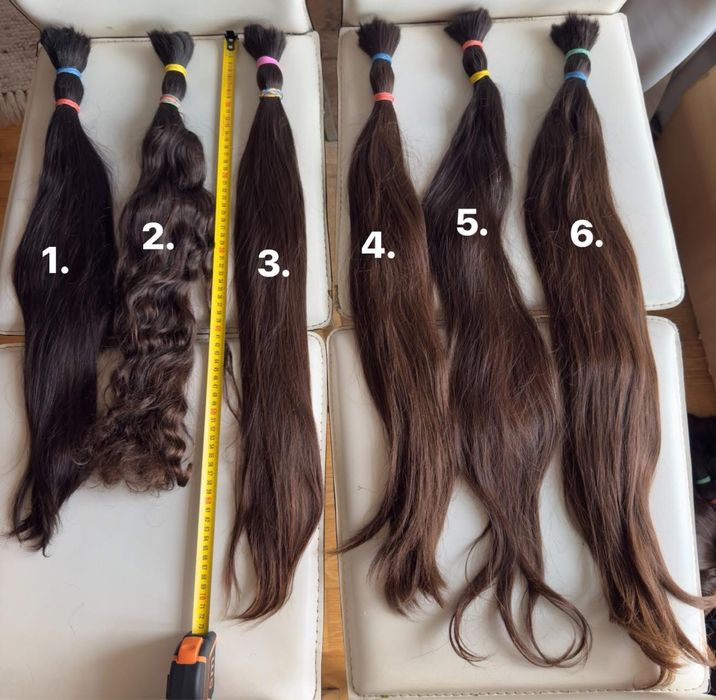 Sprzedam dziewicze włosy 60–80 cm