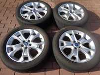 Alufelgi 18 Ford Kuga S-Max z oponami letnimi 5x108 ORYGINAŁ sr 63,4mm