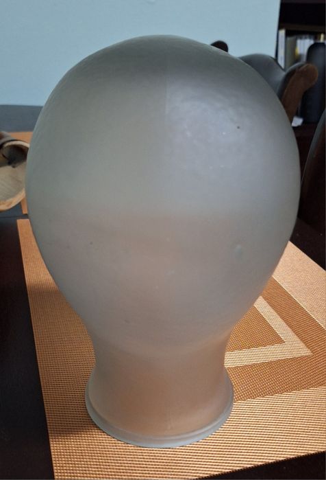 Cabeça Vidro Opaca Vintage