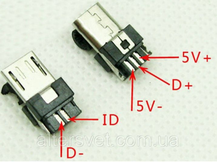 Micro USB 6 мм розбірний ціна за 10 шт