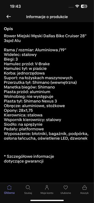 Rower męski Dallas Bike