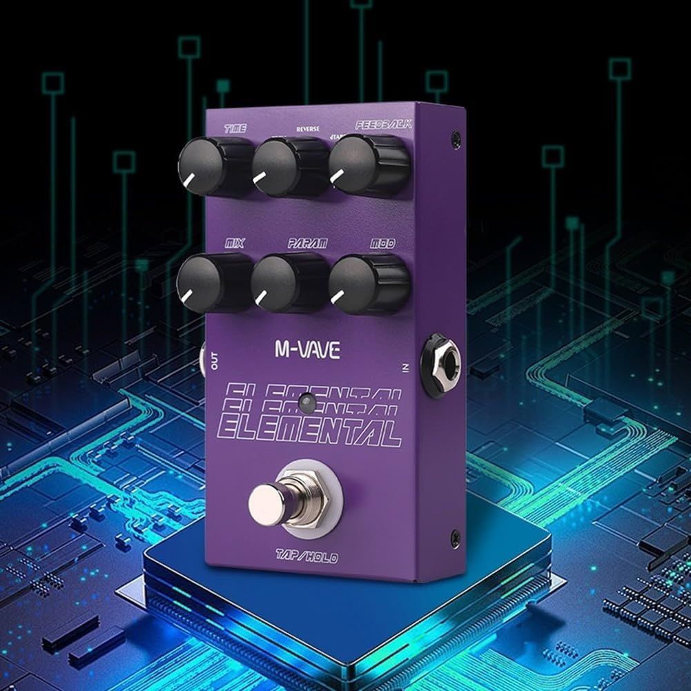 Педаль гитарная ехо дилей, tape echo delay . Elemental