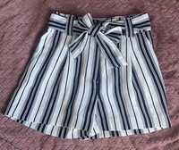 Spodnie szorty z paskiem, H&M (rozmiar 36)