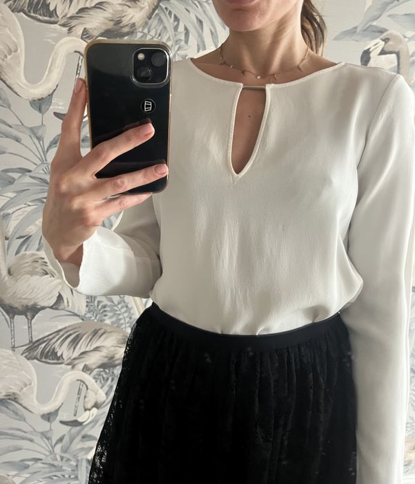 Biała bluzka koszula  Zara
