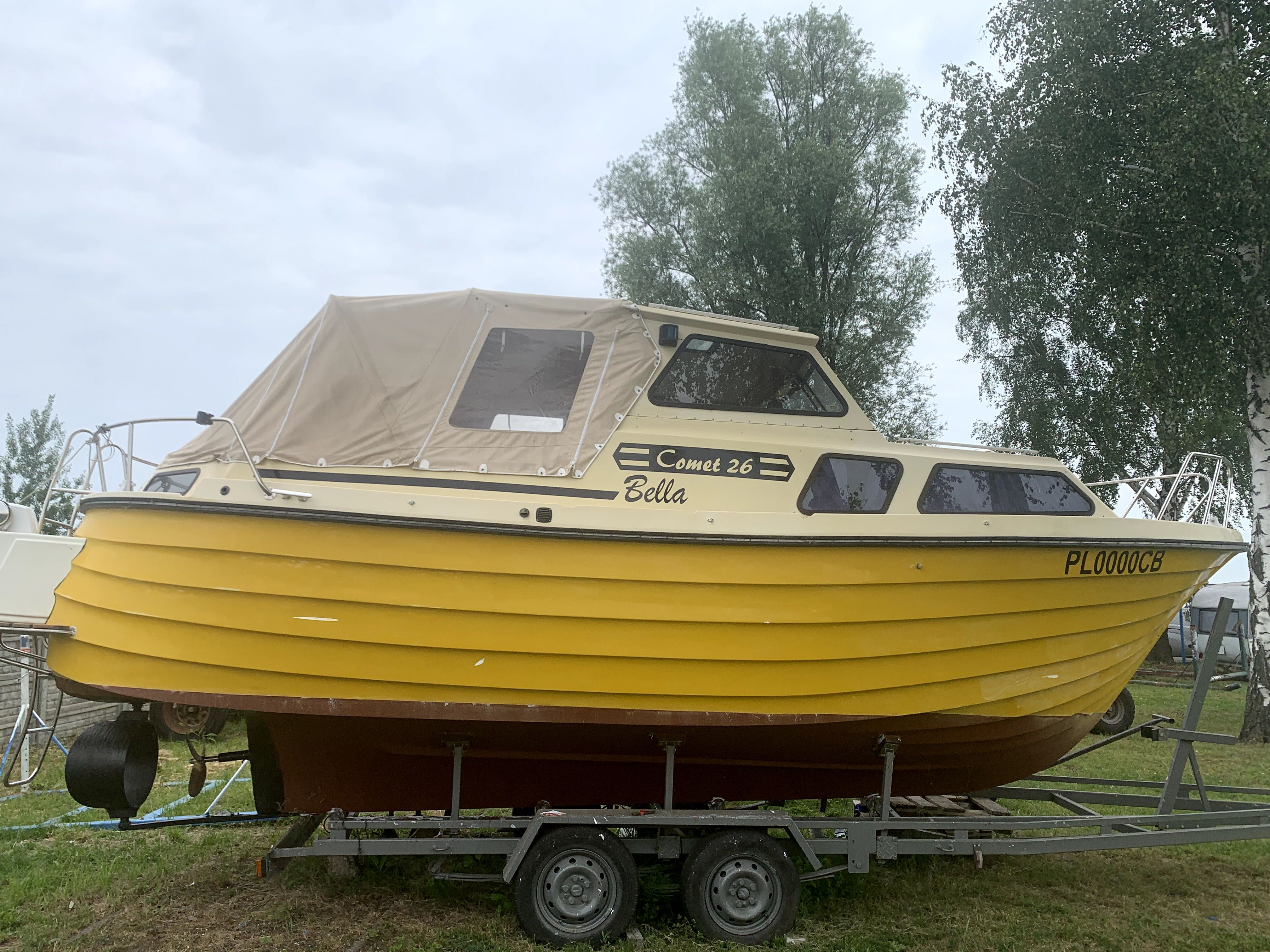Pilne!!! Łódź motorowa, houseboat Comet 26 z przyczepą