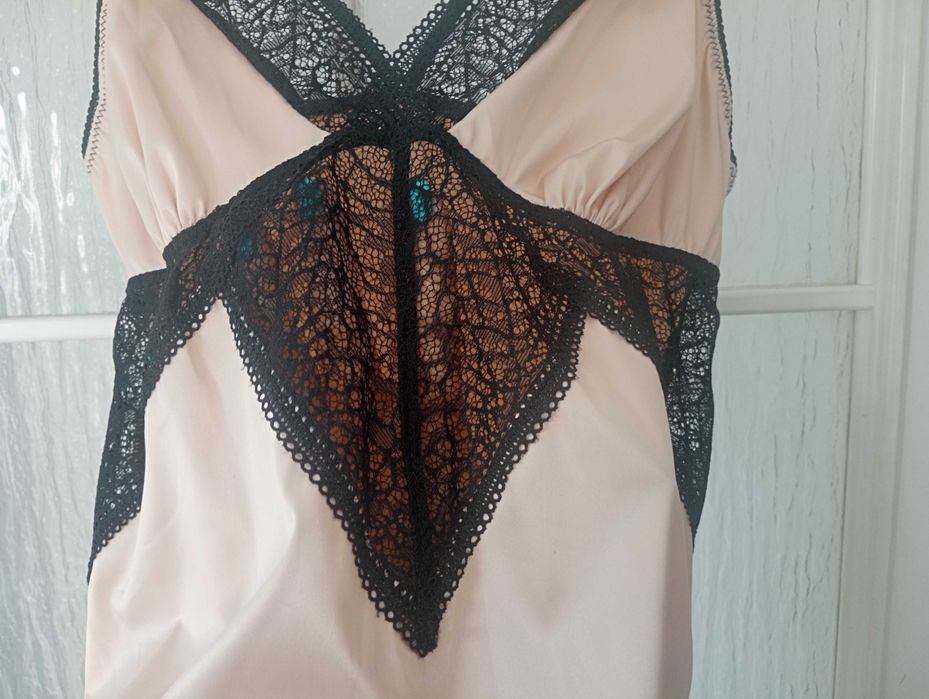 Satynowa koszulka nocna,L