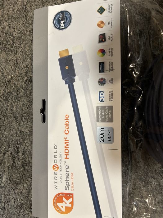 Kabel HDMI optyczny 20M WireWorld Sphere