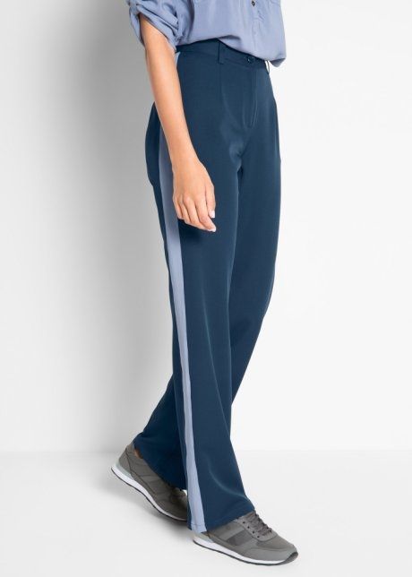 B.P.C. spodnie z lampasem granatowe 48.