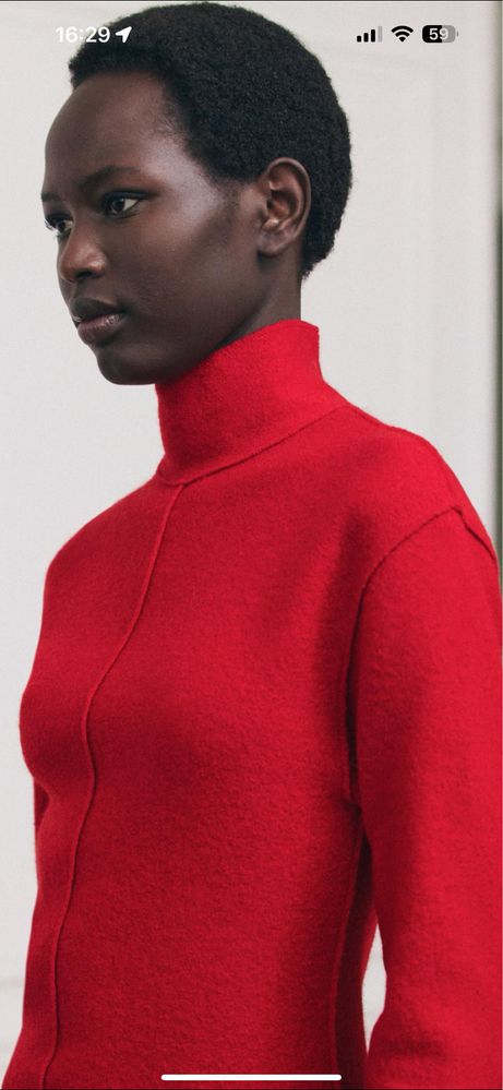 Vestido zara 100% lã