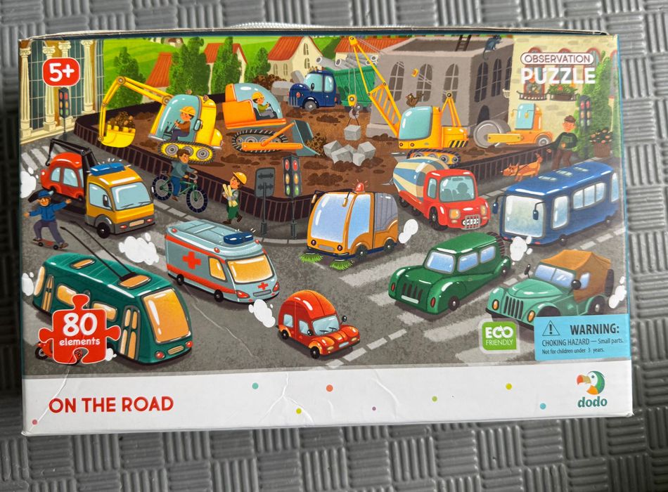Пазли Dodo 5+ 80 елементів транспорт, звірі