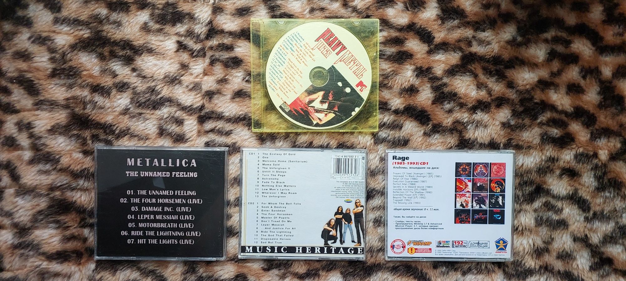 Продам диск Metallica(audio),Rage(mp3),Heavy metal(audio cd)