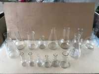 Лабораторные химические колбы, стаканы, тигеля, эксикаторы, воронки