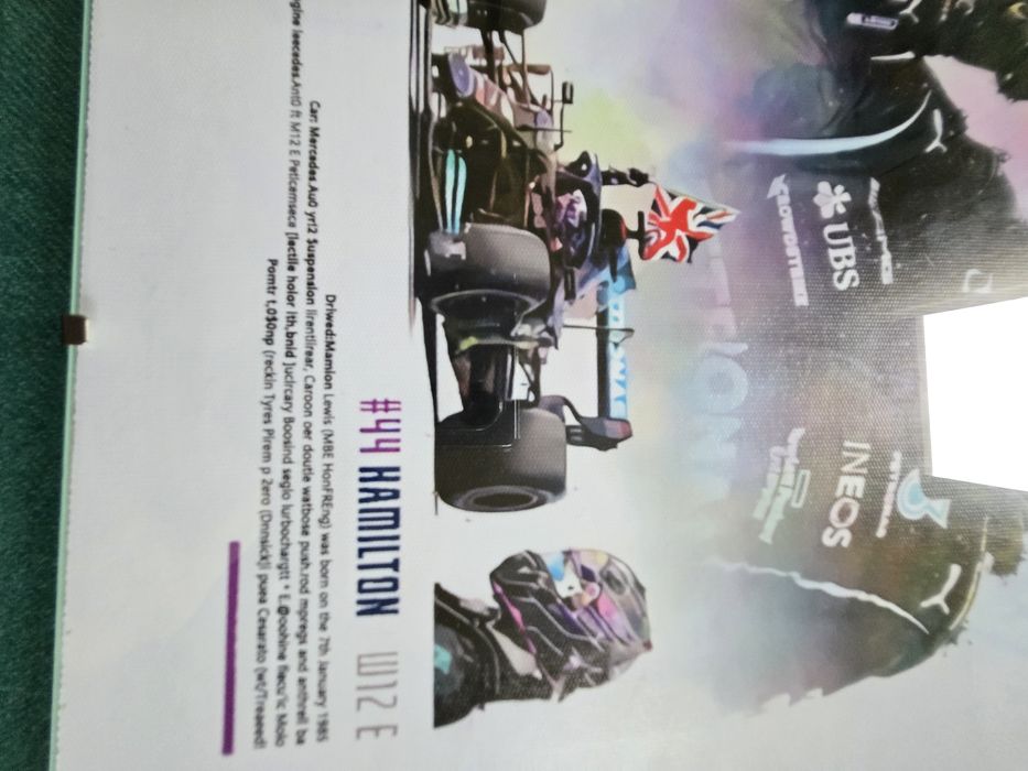 LEWIS HAMILTON poster com vidro